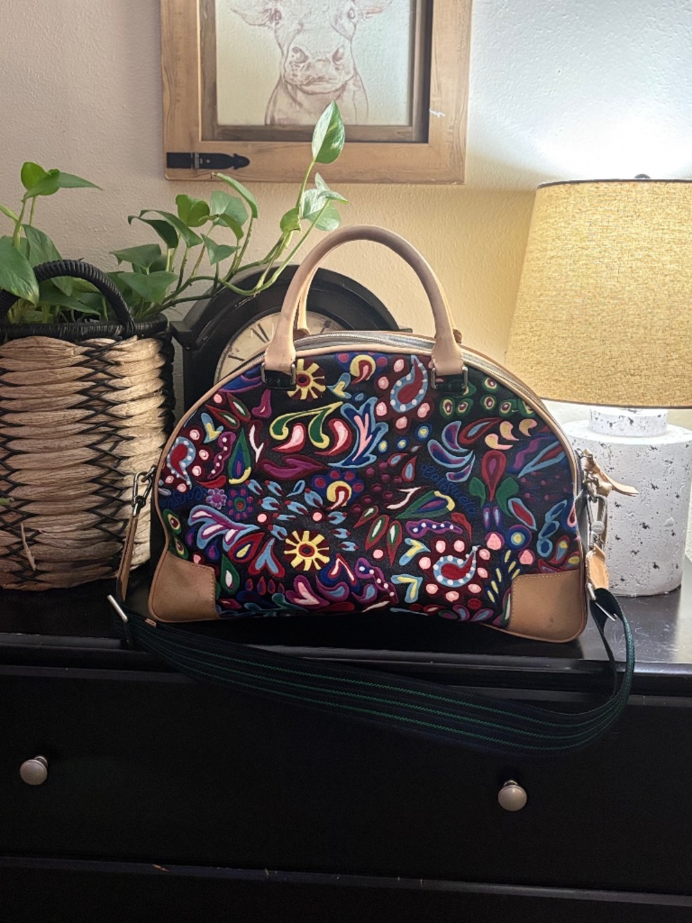 Consuela Posh Embroidered Commuter Bag
